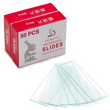 100 Pack of Lab Microscope Slides, 1mm-1.2mm Thick Glass Slides