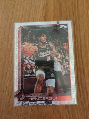 #122 NBA Topps - Scoot Henderson - Portland Trail Blazers - Season Tip off