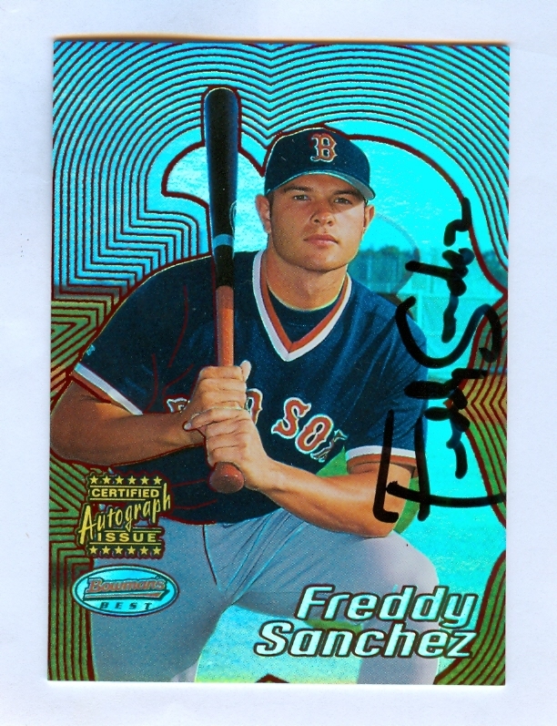 FREDDY SANCHEZ 2002 BOWMAN'S BEST RED AUTO 