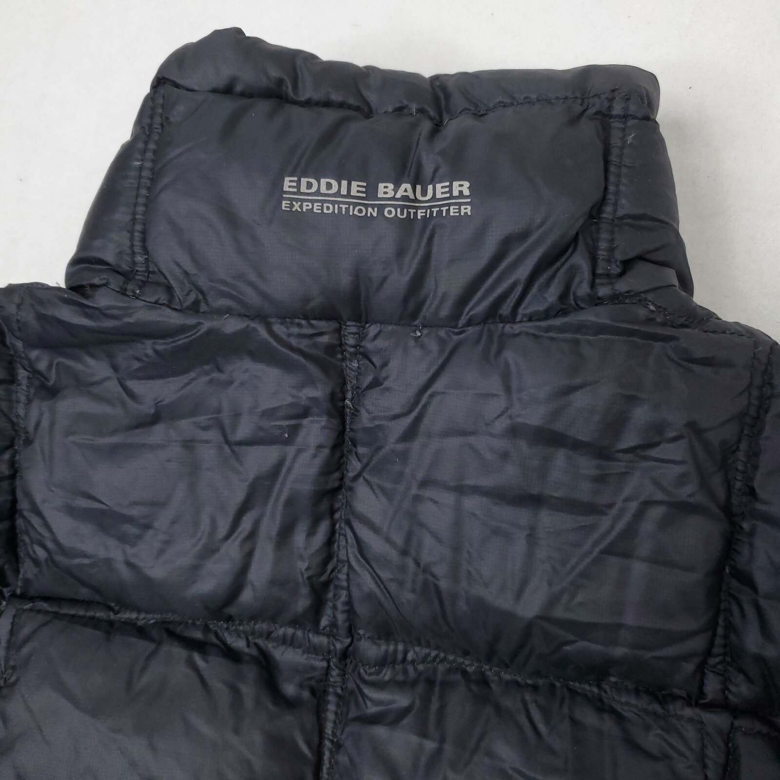 Eddie Bauer Puffer Vest Women's M Medium EB800 First Ascent Goose Down Black eBay