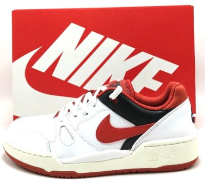 Nike  full Force LO Red and White Athletic Shoes Nike Full Force Lo Sneakers White /Red (FB1362 102), Size 14  main image 2