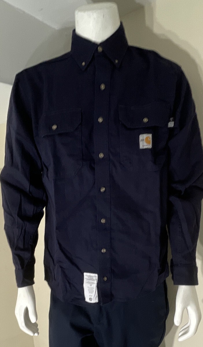 NEW CARHARTT Flame Resistant 294-20 Navy Blue Mens Size