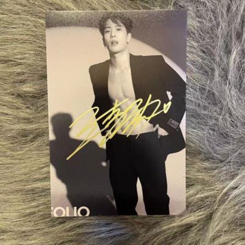 Jackson Wang Hand Signed Autographed Signature Photo 王嘉尔 | eBay