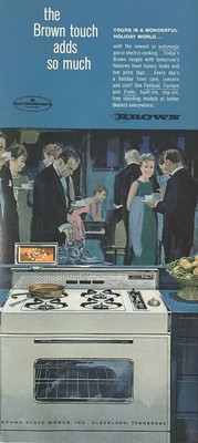 Brown Stove Works Cooking Magazine Print Ad Vintage 1963 Kitchen Appliances Home Ebay