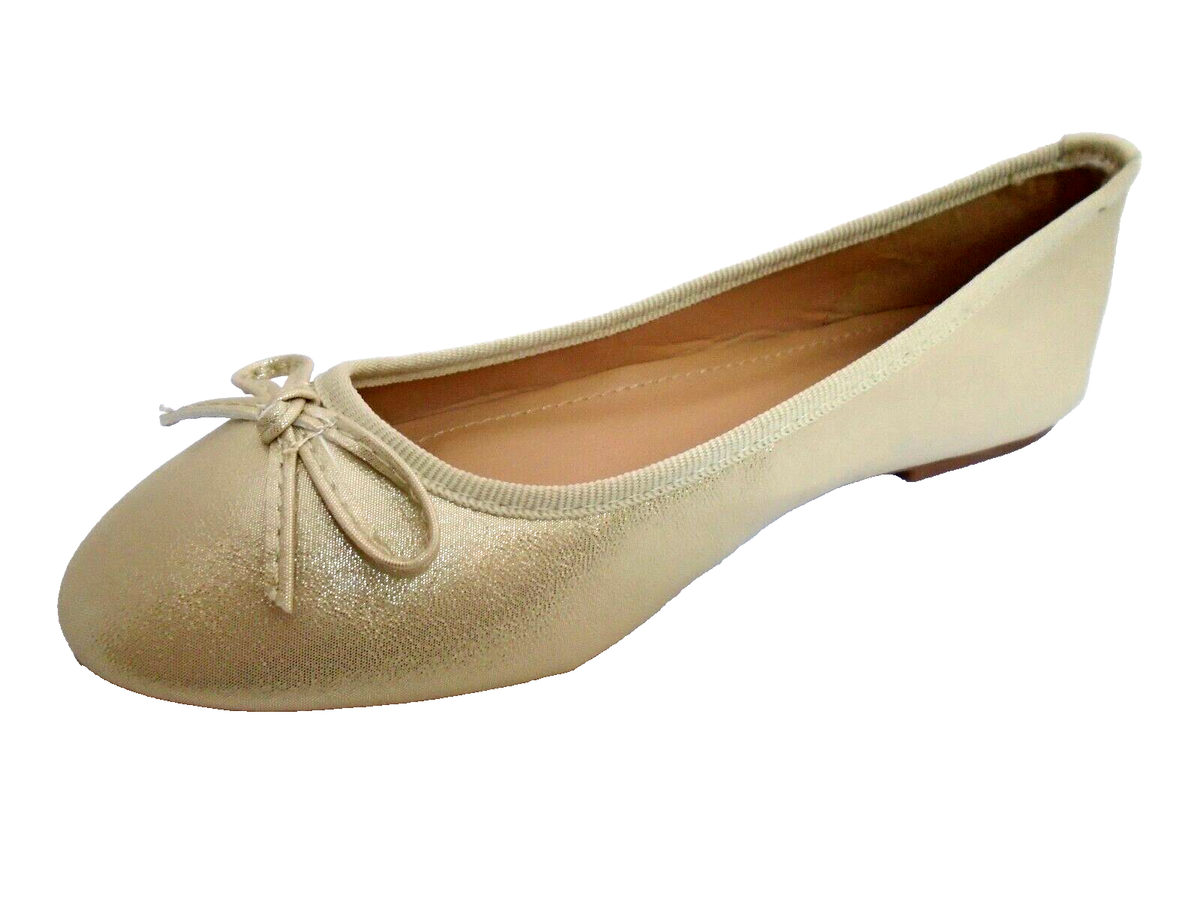 Ballet Slippers Gold Glitter Ballet Flats For Toddlers Teen Girls