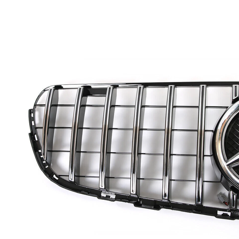 Grill For 2015-2019 Mercedes Benz X253 GLC300 GLC250 GLC43 W/LED Emblem Grille Foto 4 de 4