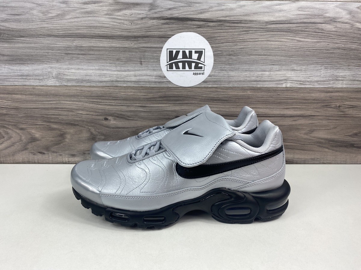 NEW Men's Nike Air Max Plus Tiempo Wolf Grey Black Shoes