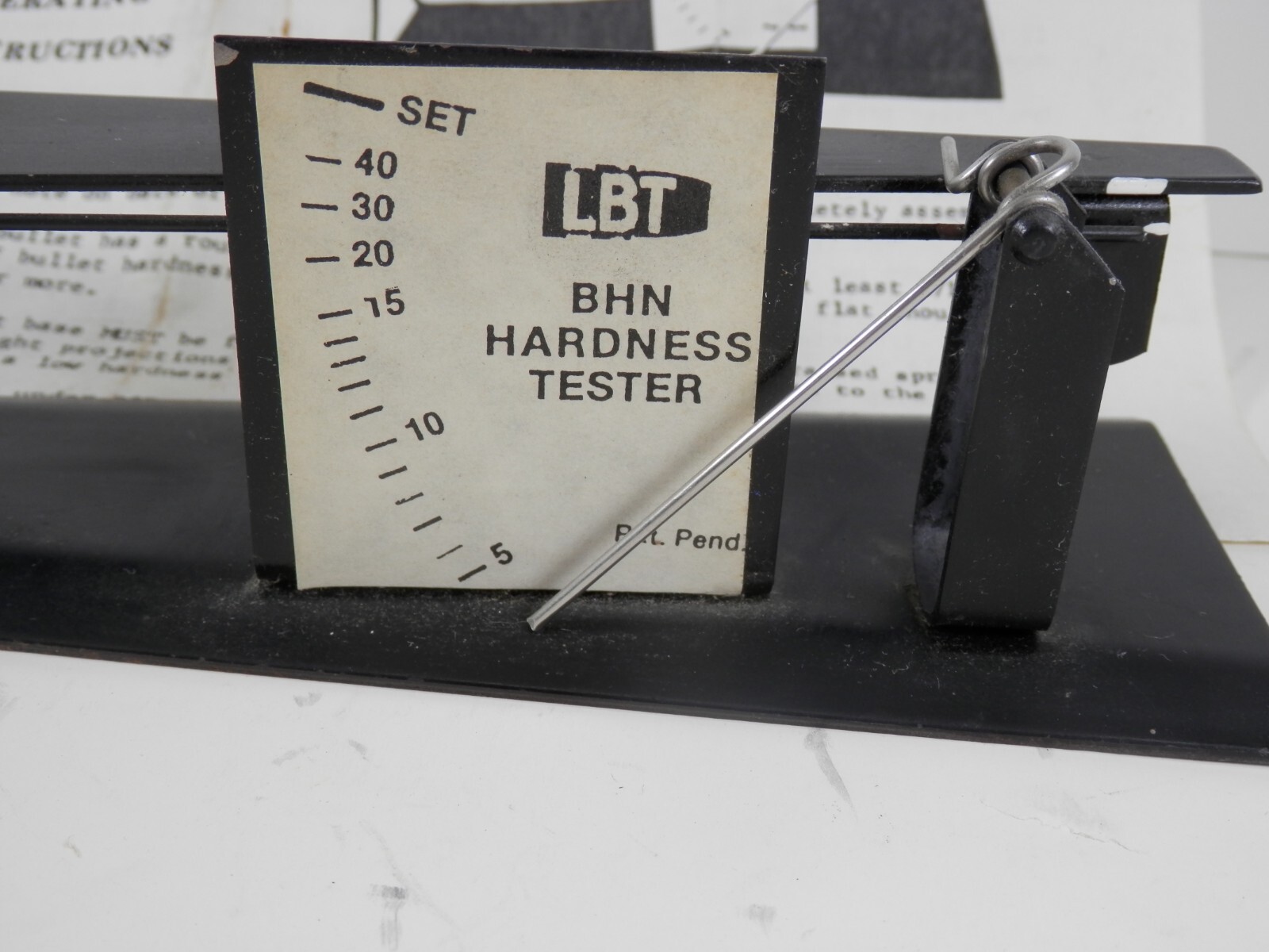 LBT LEAD HARDNESS TESTER WITH INSTRUCTIONS IN GREAT CONDITION eBay