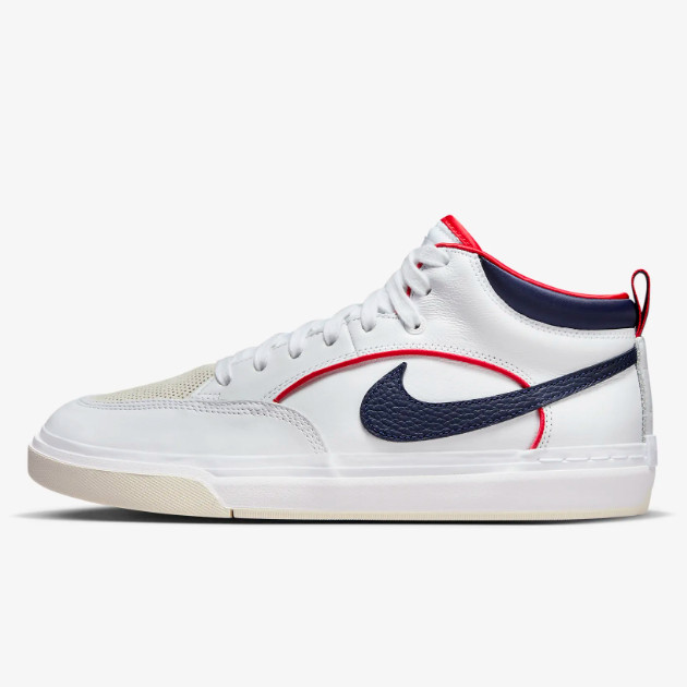 Кроссовки для скейтбординга Nike SB React Leo Белый/темно-синий (FD0268-100) Доставлены в кратчайшие сроки