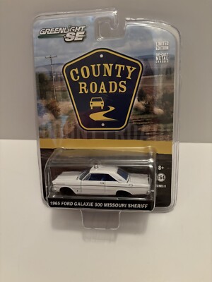 Greenlight County Roads 1965 Ford Galaxie 500 Missouri Sheriff 1:64