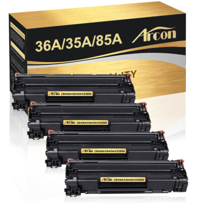 4x XXL TONER für HP 36A LaserJet P1505N M1522NF  MFP M1120 M1120N M1522N CB436A