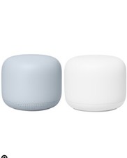 Google Nest Wifi Router and Point - Snow/Mist