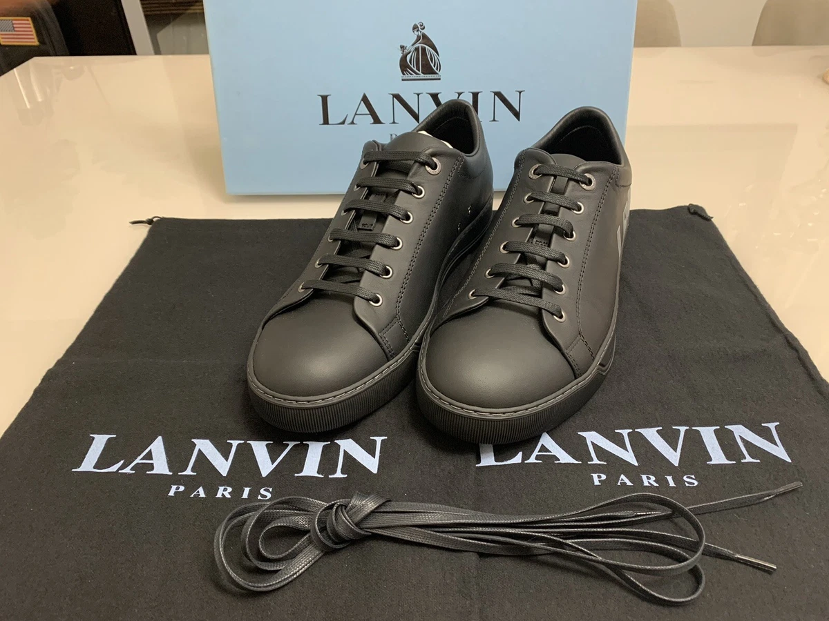 lanvin Pairs Black Sneakers 100% Outer Material MSRP $650 Size 9 Price$450 |