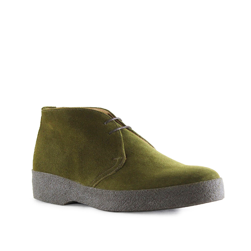 Sanders HI-Top Moss Green Suede Chukka Boot | eBay