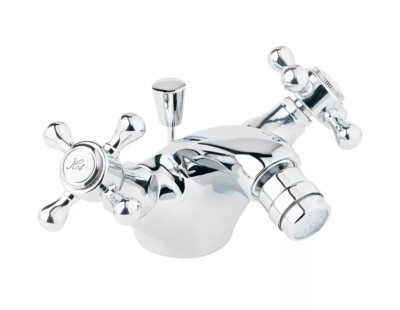 Deva Tudor Mono Bidet Mixer Wasserhahn Chrom mit Pop Up Abfall **GRIFF KAPUTT**