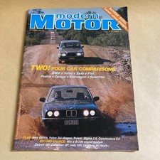 VINTAGE SEPTEMBER 1983 'MODERN MOTOR' AUTOMOTIVE CAR MAGAZINE BMW VOLVO SABB
