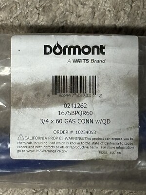 Dormant 1675bpqr60 60  Blue Hose Brand New
