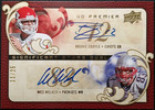 2008 U.D. Premiere Significant Stars Dual Wes Welker & Brodie Croyle Autos 11/25