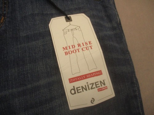 NWT LEVI'S DENIZEN Size 10 Womens Blue Cotton Mid Rise Zip Fly Bootcut Jeans 783 - Picture 7 of 11