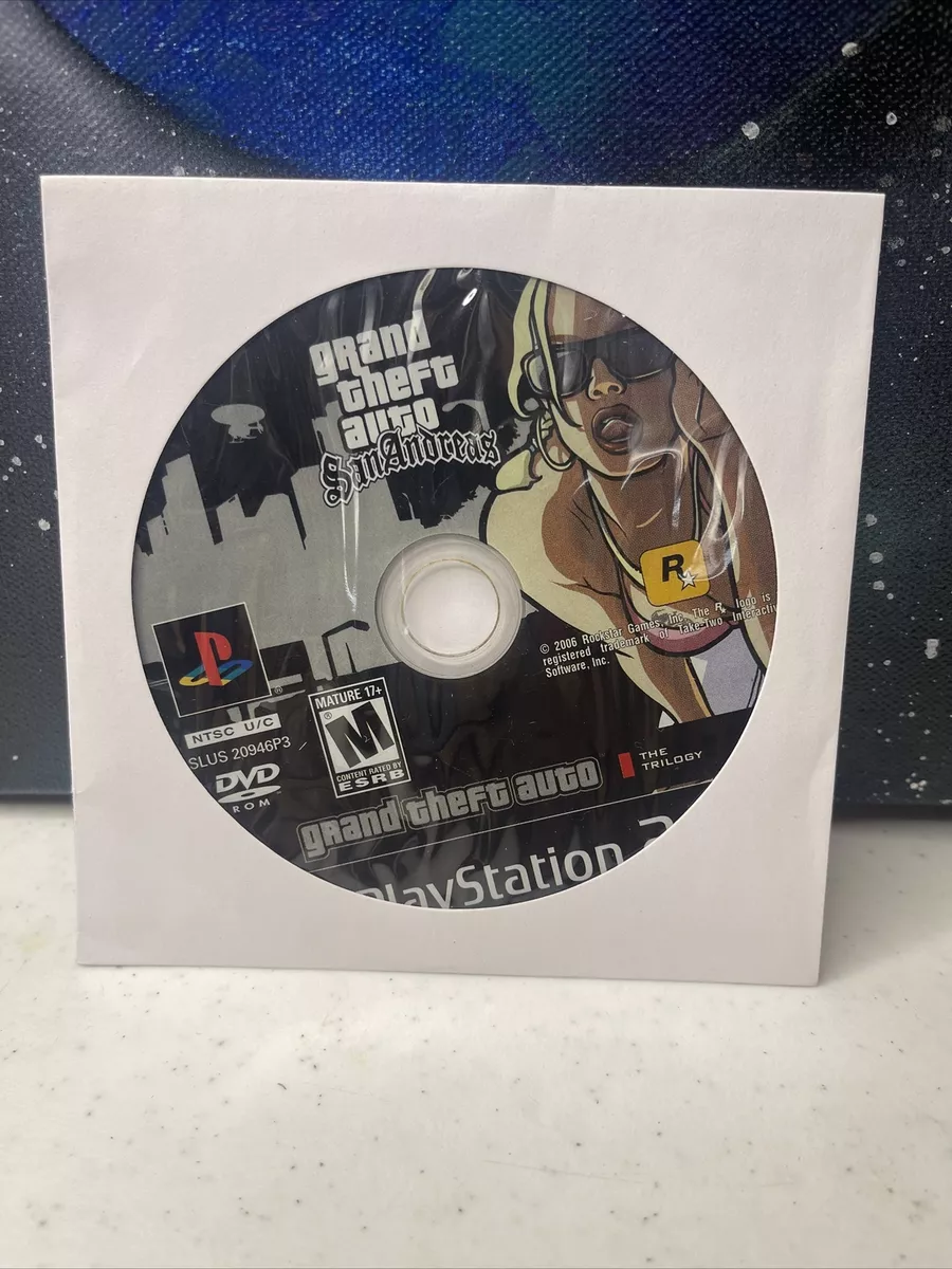 PS2 Grand Theft Auto : San Andreas Case Art With 3D Cover 