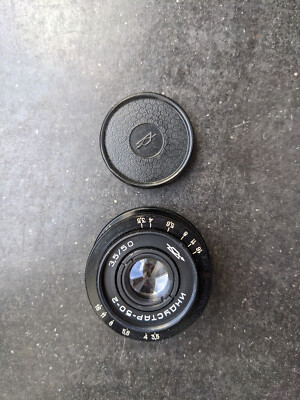 Zenit Industar 50-2 f/3,5 50mm Pancake Objektiv, Zeiss Tessar 50/2.8 Klon