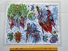 Vintage Art Tattoo Flash Sheet William Billy Webb II /T233