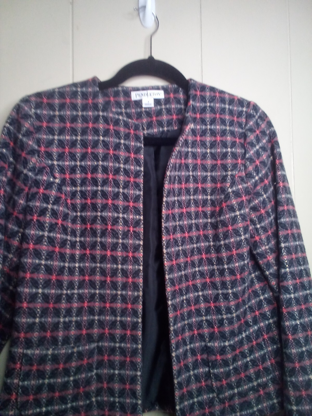 Pendleton Blazer Jacket 4 Wool Cashmere Lined Bla… - image 8