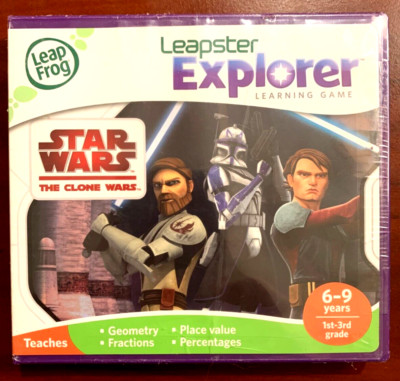 LeapFrog LeapPad Explorer Learning: Star Wars - Clone Wars, Leap Pad 1 2 3 - NIB
