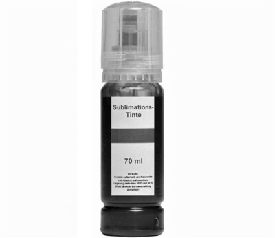   70 ml SUBLIMATIONSTINTE FOTOSCHWARZ (PB) für Epson Ecotank 114 ET-8500 ET-8550