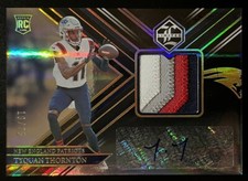 Tyquan Thornton 2022 Panini Limited Game Used Rookie Patch Autograph Gold /75