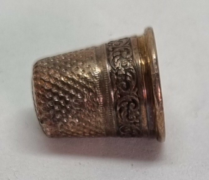 Beautiful Antique Sterling Silver Thimble eBay
