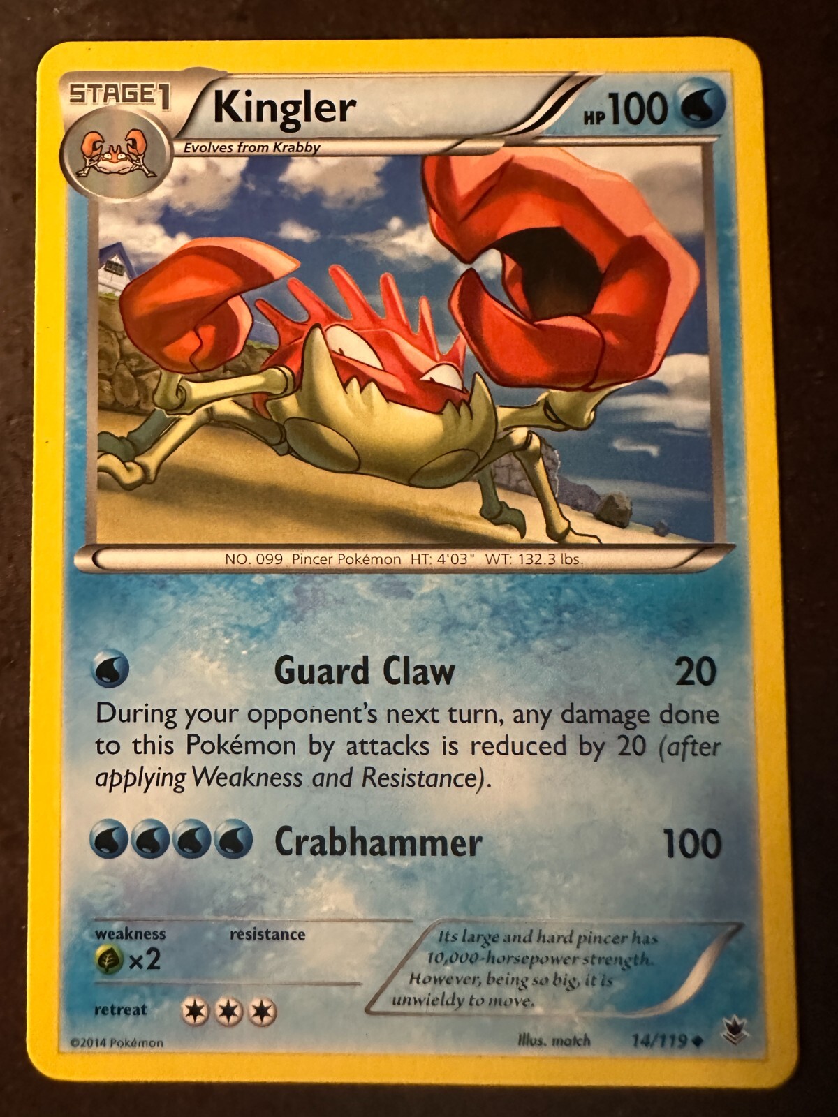 Kingler 14/119 XY-Phantom Forces Regular