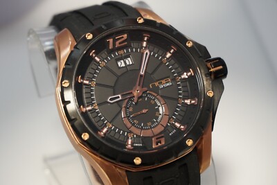 Brand New Sealed NOA Skandar Ronda Quartz 45mm SS Watch
