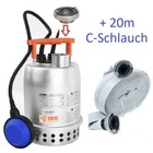 TOP Schmutzwasserpumpe Tauchpumpe Edelstahl Schwimmbadpumpe mit/ohne C-Schlauch