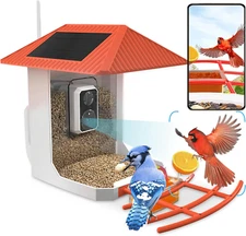 2.5K Smart Bird Feeder with Camera, 5Ghz &2.4Ghz Birds Watching Camera with AI I