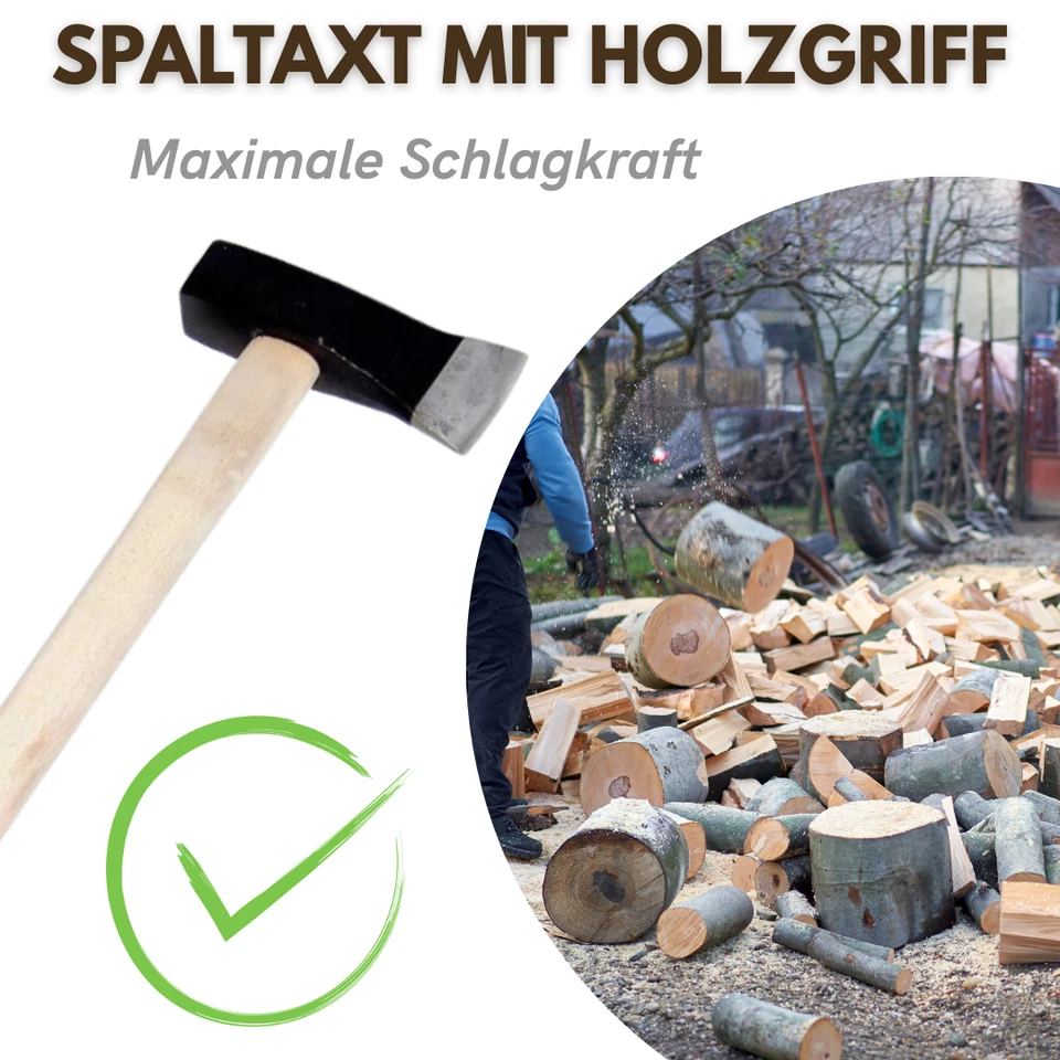 Axt Spaltaxt 2,5kg - 6kg Auswahl, Spalthammer Spalter Hammer Beil 2500g - 6000g - Bild 2 von 4
