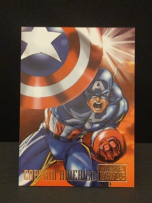 1995 Fleer Captain America Marvel Vs Dc Marvel Trading Card 2 Ebay