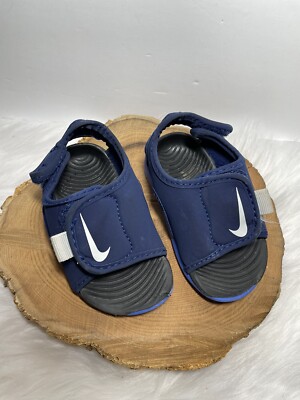 NIKE Sunray Adjust Shoes Sandals Blue Kids Size