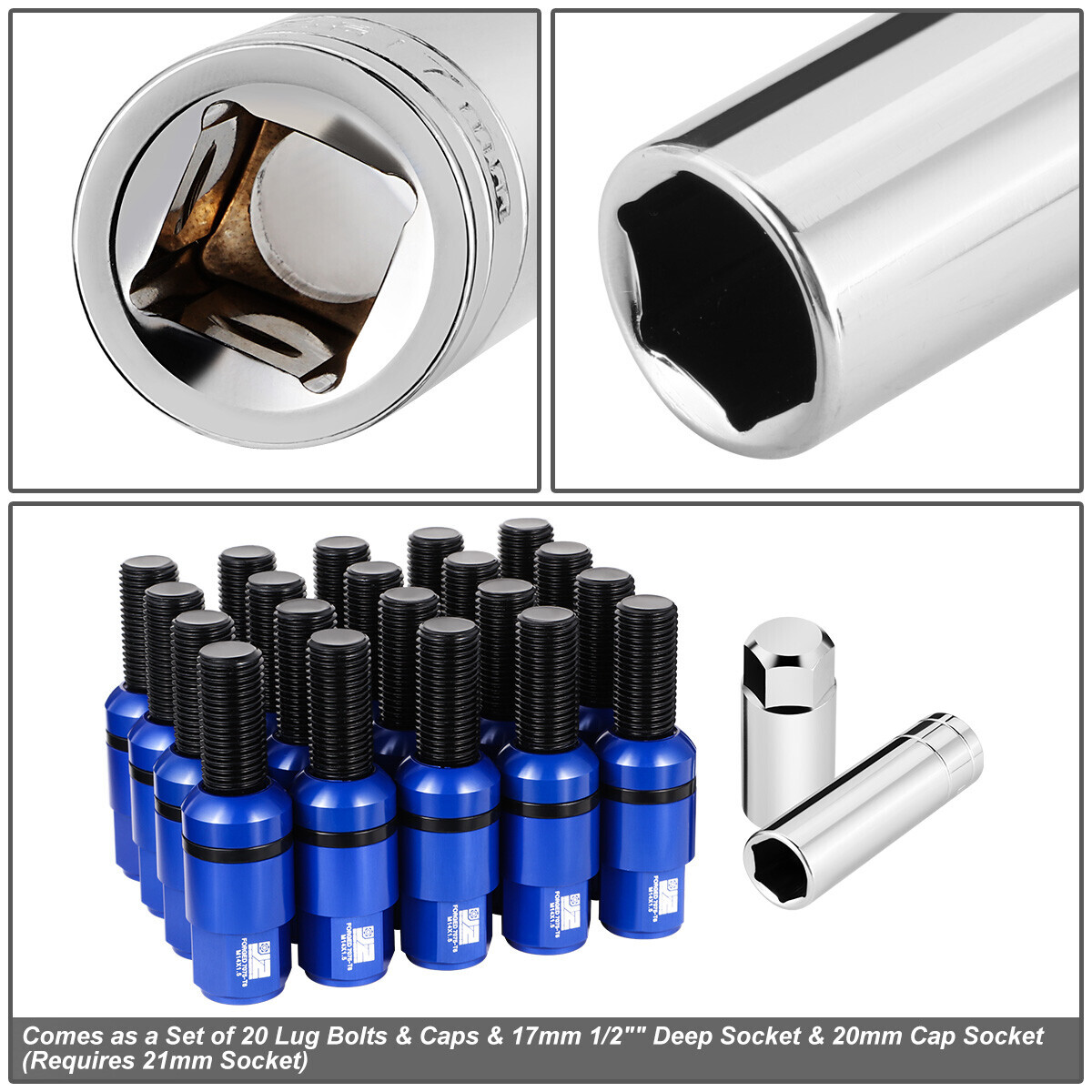 Augeny 20 PCS Wheel Nut Covers Bolt Caps, 17mm Wheel Lug Bolt Covers Augeny 20 PCS Wheel Nut Covers Bolt Caps, 17mm Wheel Lug Bolt Covers