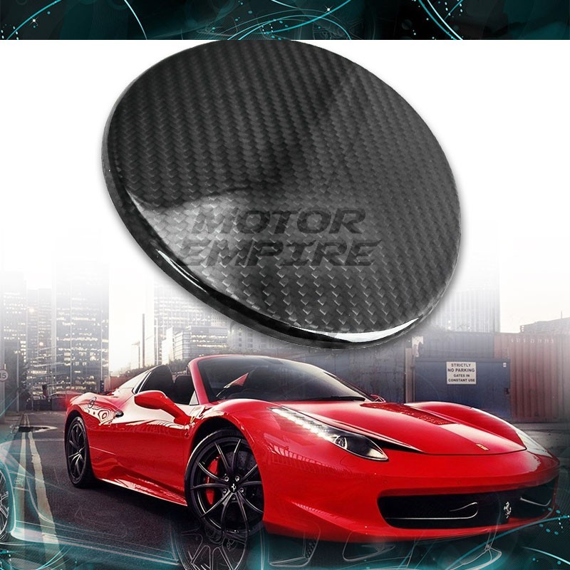 Real Dry Carbon Fiber Fuel Gas Door Cover For 10-15 Ferrari 458 Italia