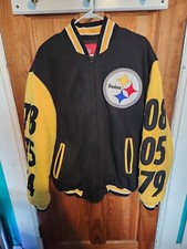 NFL Pittsburgh Steelers Superbowl Champions Premium Quality Jacket Size XL