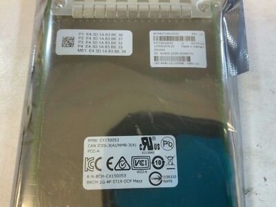 Broadcom BCM95719N1905C 4-Port 10/100/1000BASE-T PCI-E Network Adapter NS W2B