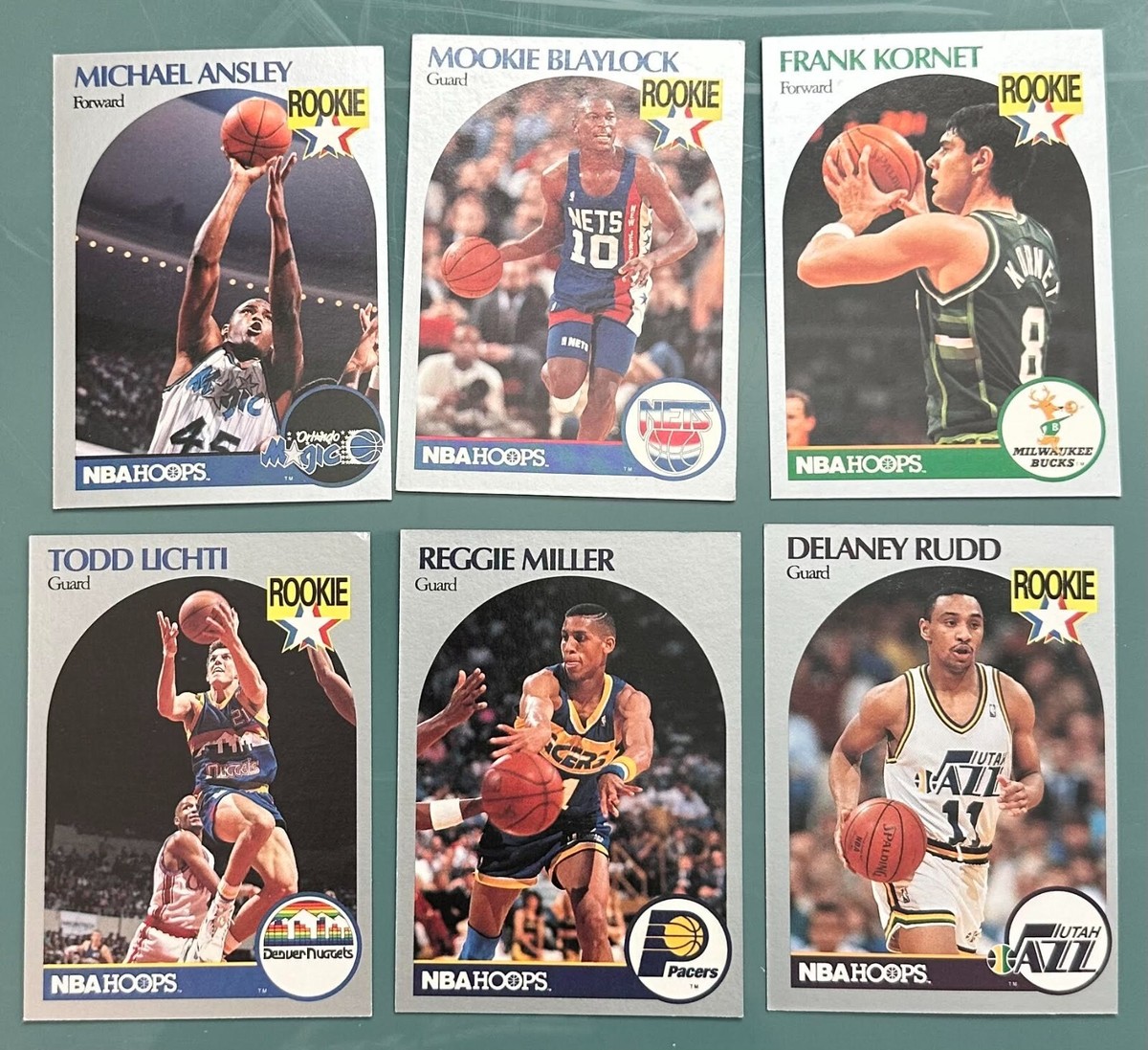 🏀 Lot of 6 NBA Hoops Cards 1990 | eBay