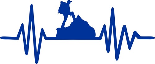 Autoaufkleber Bergsteigen Klettern Berg-056 Aufkleber Herzschlag Klettersport - Bild 11 von 14