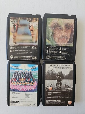 George Harrison Set Of 4 8 Track Tapes All Things Must Pass. Dark Horse