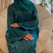 Abaya Dubai Women Open Long Dress Modest Kimono Muslim Robe Islamic Gown Party