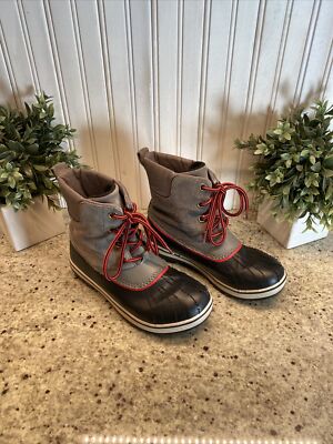 Sorel Slimpack Waterproof Winter Snow Boots- Natural Rubber