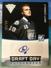 BRETT CONNOLLY RC AUTO #55/99 DRAFT DAY TITANIUM ROOKIE 2011 AUTOGRAPH SP
