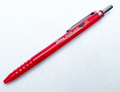 NOS Rotring Tikky  Double Push retract mechanical pencil 0.5mm red Free Ship