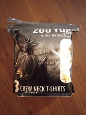 zoo york t shirt large new mens large3Pack White